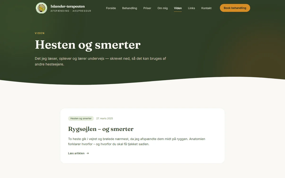 Efter: siden efter vores ombygning